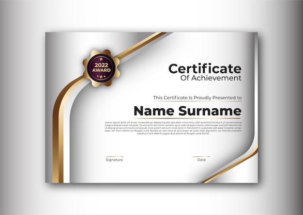 Modelo de certificado
