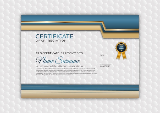 Modelo de certificado
