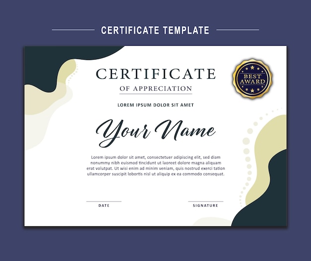 Modelo de certificado