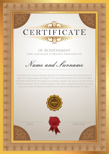 Modelo de certificado