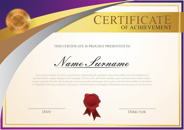 Modelo de certificado