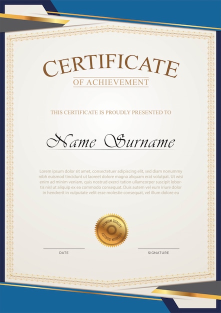 Modelo de certificado