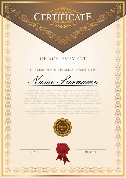 Modelo de certificado