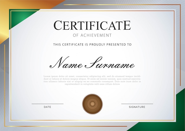Modelo de certificado