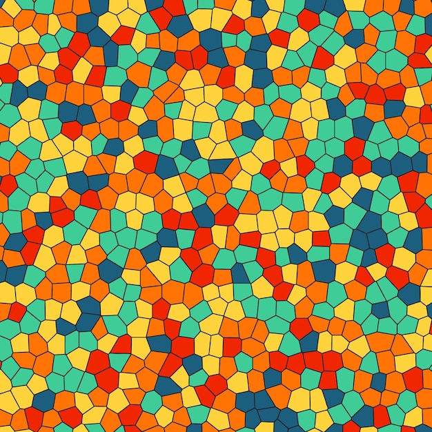 Modelo colorido del mosaico