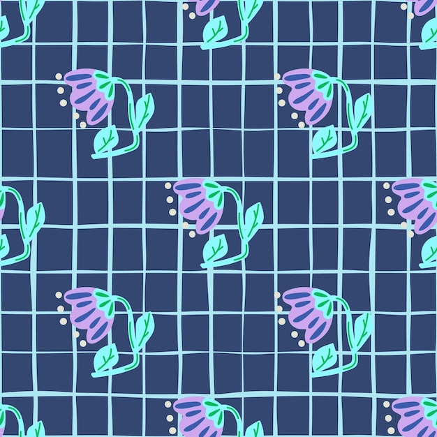 Modelo sin costuras de flores contemporáneas Flores estilizadas bonitas fondo papel tapiz botánico decorativo ingenuo