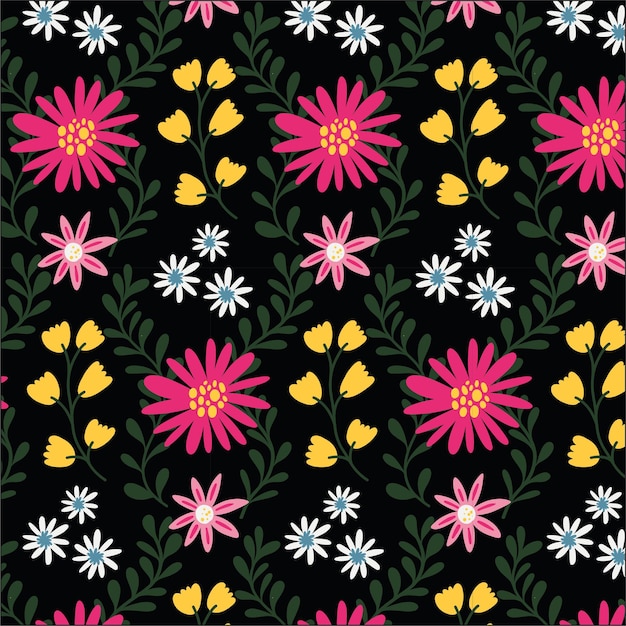 Modelo sin costuras de las flores