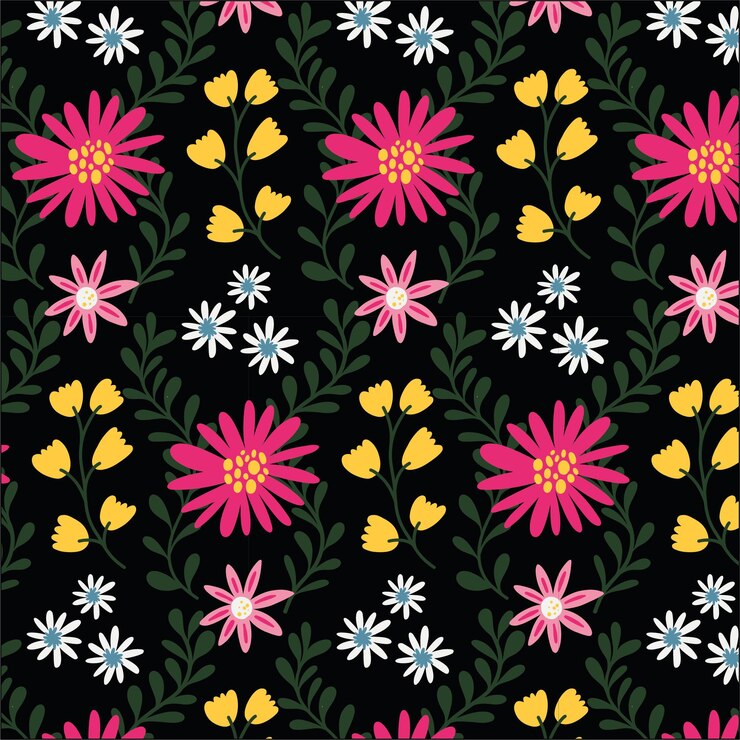 Modelo sin costuras de las flores