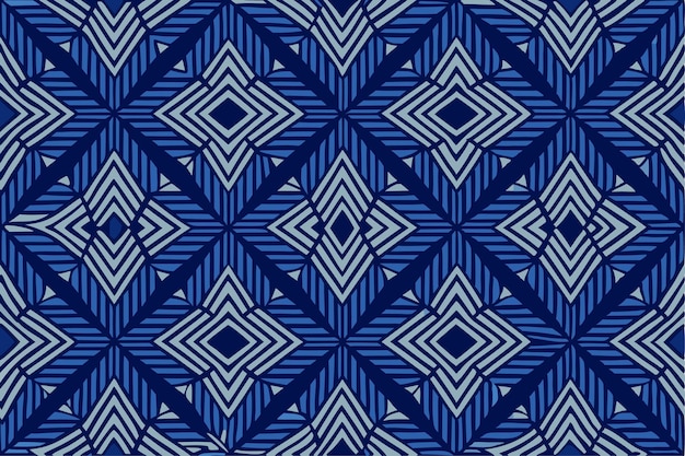 Modelo sin costuras geométrico de estilo art déco azul oscuro