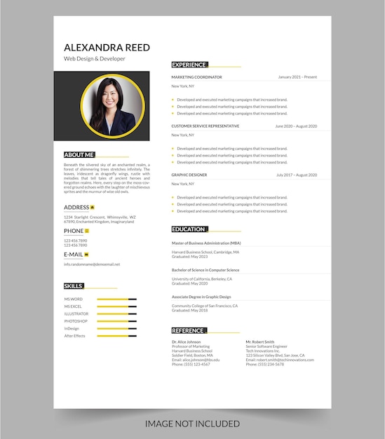 Modelo de currículum o CV moderno