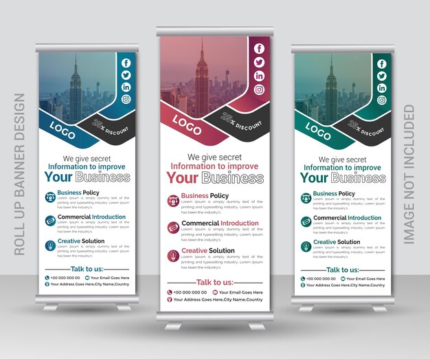 Modelo de diseño de banner de negocios vectorial moderno con formas púrpura y negra verde azul