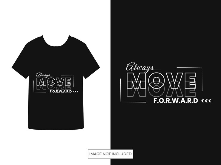 Modelo de diseño de camiseta de tipografía moderna