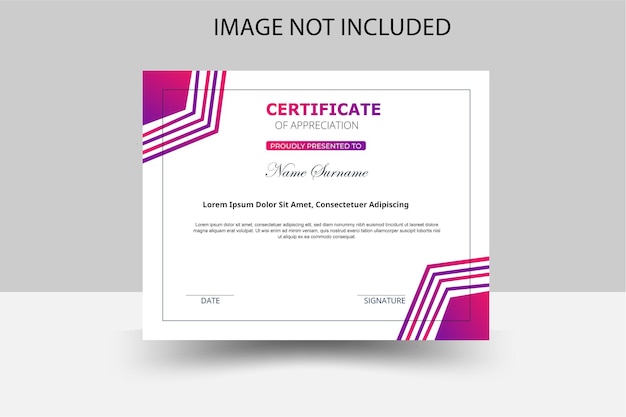 Modelo de diseño del certificado de logro