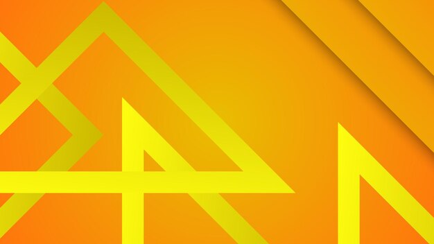 Modelo de diseño de colores de fondo de formas dinámicas abstractas con tema amarillo y naranja