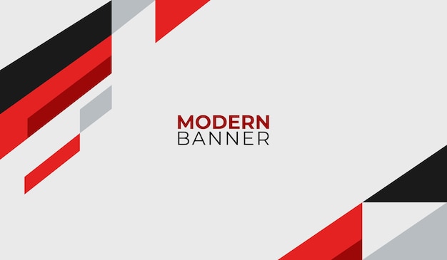 Modelo de diseño de fondo moderno con formas rojas