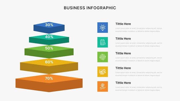 Modelo de diseño de infografías para el informe anual de Vector