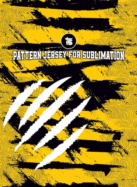 Modelo de diseño de jersey para impresión y sublimación