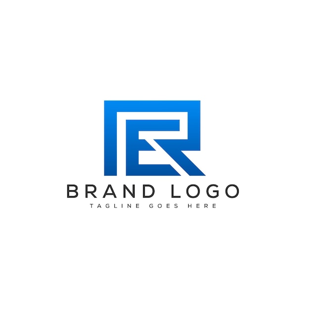 Modelo de diseño de logotipo de BR elemento gráfico vectorial de marca