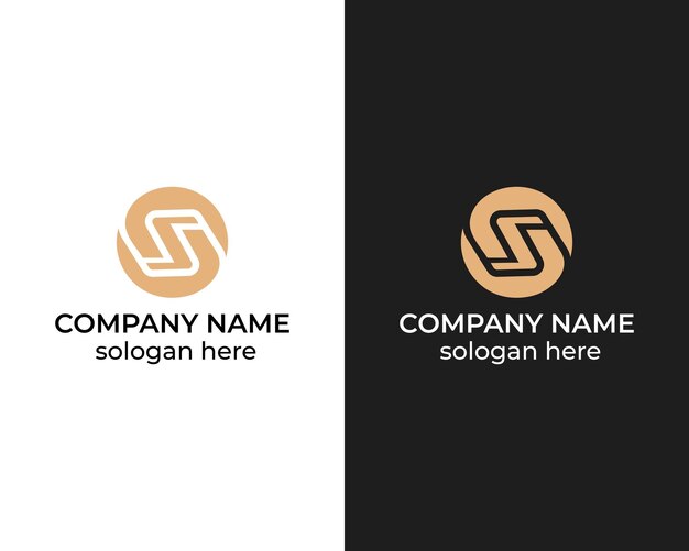 Modelo de diseño de logotipo de la letra monograma creativa moderna OS S O