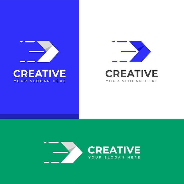 Modelo de diseño de logotipo logístico de transporte