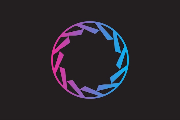 Modelo de diseño de logotipo de marca de círculo moderno