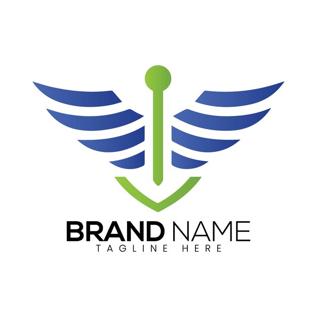 Modelo de diseño de logotipo médico de Vector