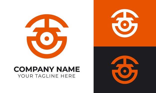 Modelo de diseño de logotipo de negocio abstracto minimalista moderno y creativo