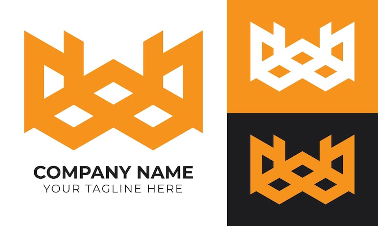 Vector modelo de diseño de logotipo de negocio abstracto minimalista moderno y creativo