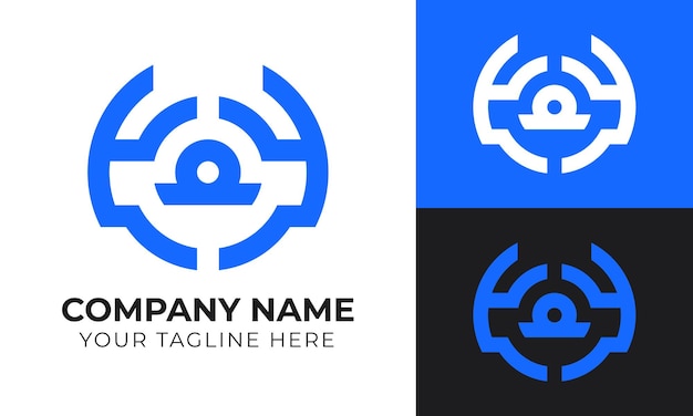Modelo de diseño de logotipo de negocio moderno, abstracto y minimalista
