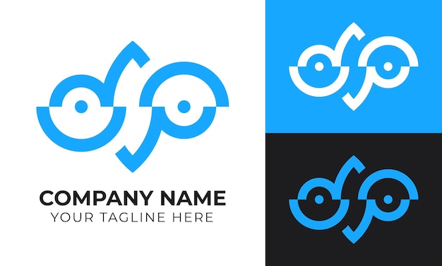 Modelo de diseño de logotipo de negocio moderno, abstracto y minimalista