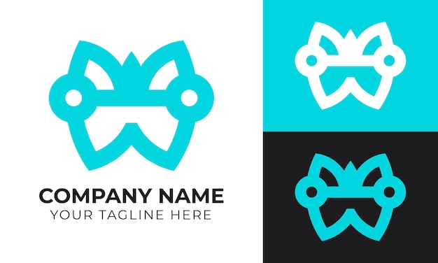 Modelo de diseño de logotipo de negocio moderno, abstracto y minimalista