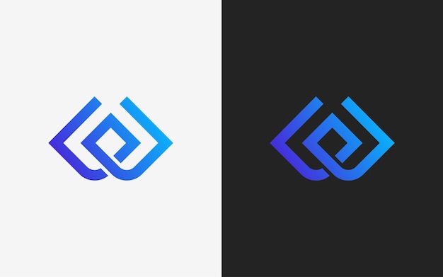 Modelo de diseño de logotipo de tecnología abstracta de letra mínima y profesional