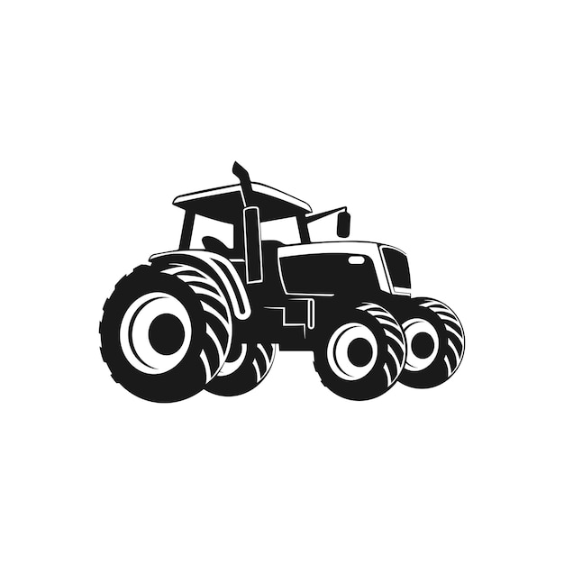 Modelo de diseño del logotipo del tractor agrícola