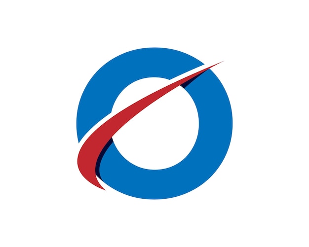 Modelo de diseño de logotipo de vector mínimo de la letra O