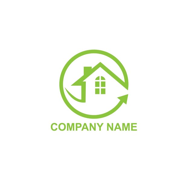 Modelo de diseño de logotipo vectorial plano para la arquitectura de la construcción Logos de edificios