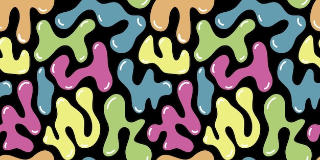 Modelo de diseño moderno de patrón sin costuras abstracto de gelatina de burbuja