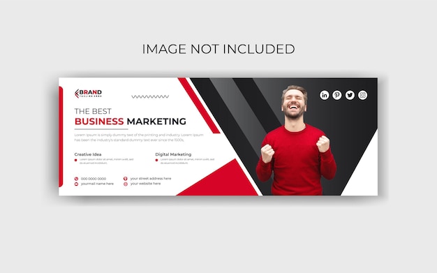 Modelo de diseño de portada de Facebook para publicidad creativa y marketing de negocios digitales
