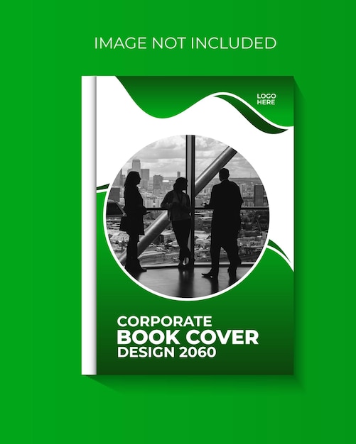 Modelo de diseño de portada de folleto y portada de libro del perfil de la empresa vectorial