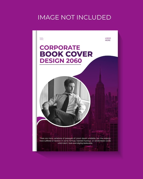 Modelo de diseño de portada de folleto y portada de libro del perfil de la empresa vectorial