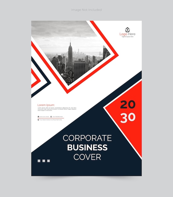 modelo de diseño de la portada del informe anual corporativo de la portada profesional de los libros