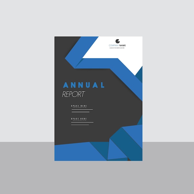 Modelo de diseño de portada de libro corporativo en A4 Puede adaptarse al folleto