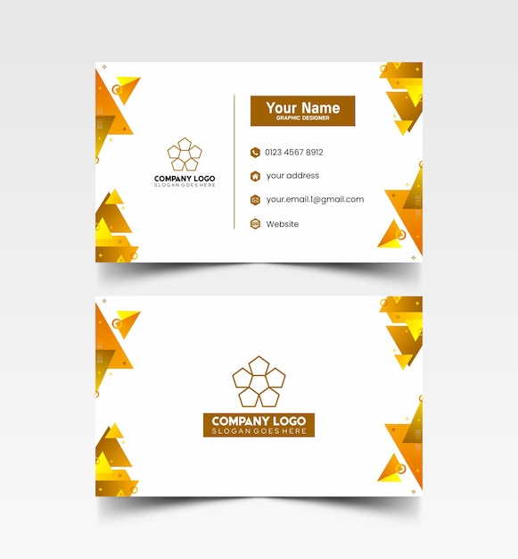 Modelo de diseño simple de nombre y tarjeta de identificación 10