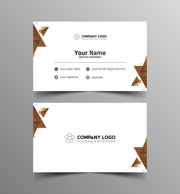 Modelo de diseño simple de nombre y tarjeta de identificación 10