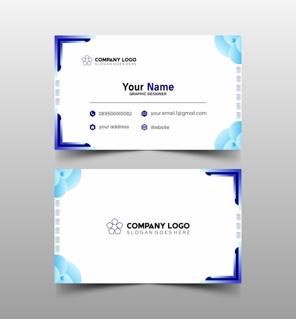 Modelo de diseño simple de nombre y tarjeta de identificación 5