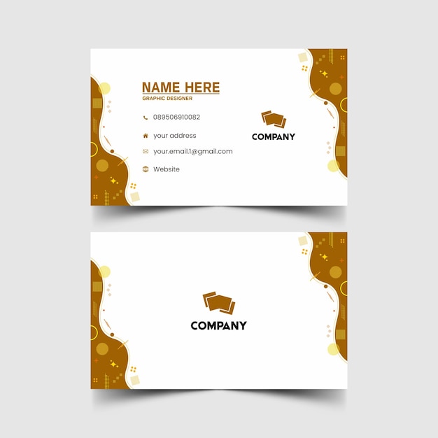 Modelo de diseño simple de nombre y tarjeta de identificación 6