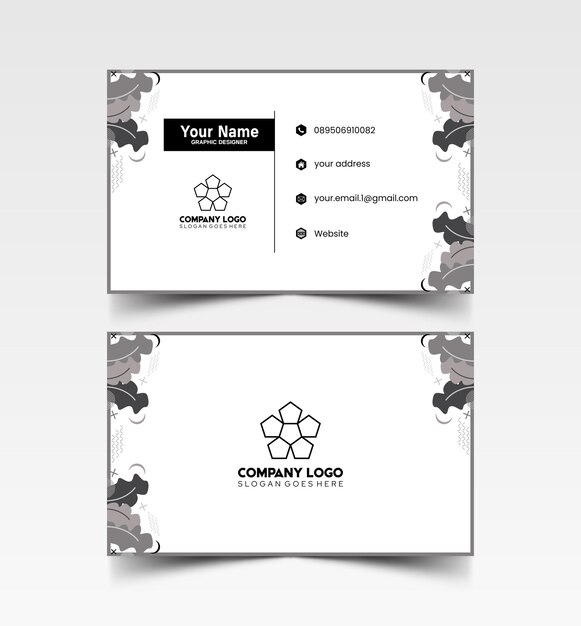 Modelo de diseño simple de nombre y tarjeta de identificación 7