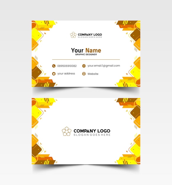 Modelo de diseño simple de nombre y tarjeta de identificación 8