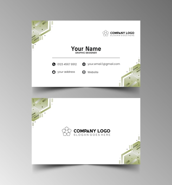 Modelo de diseño simple de nombre y tarjeta de identificación 8