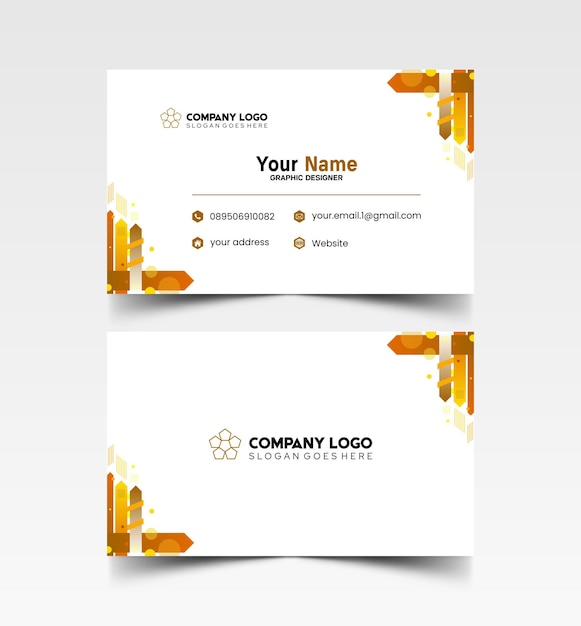 Modelo de diseño simple de nombre y tarjeta de identificación 8