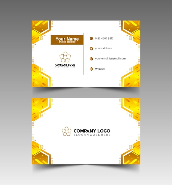 Modelo de diseño simple de nombre y tarjeta de identificación 8